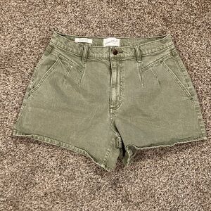 Universal Thread Washed Olive Denim Shorts
